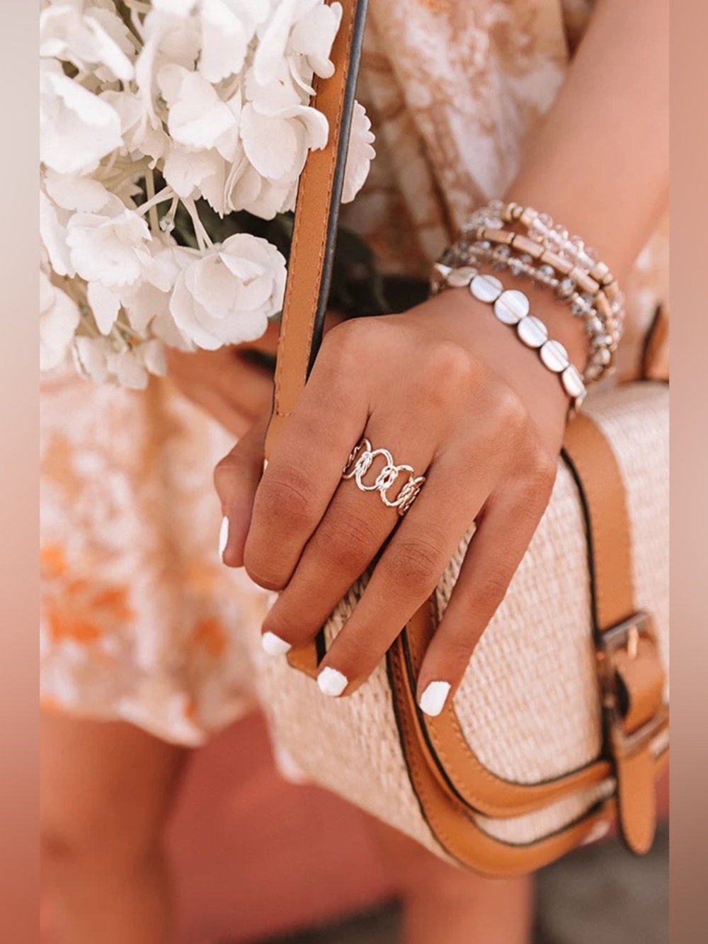 KENDRA SCOTT FALLYN RING ROSE GOLD 8 9 - Picture 4 of 9